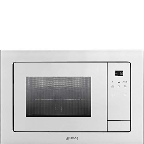 Smeg FMI120B1 Integrado - Microondas (Integrado, Microondas con grill, 21 L, Tocar, Blanco, 1000 W)