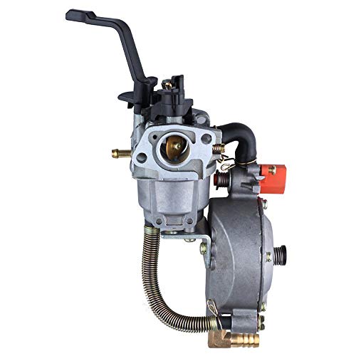 SNOWINSPRING Carburador/Carbohidratos para GX160 2KW 168F Bomba de Agua Generador de Combustible Dual Gasolina Accesorios para Herramientas de JardíN