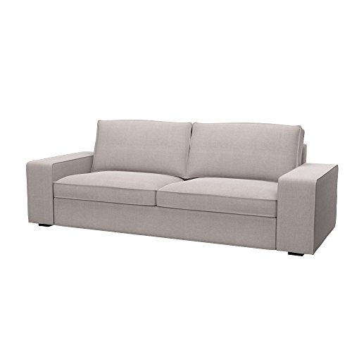 Soferia - IKEA KIVIK Funda para sofá Cama de 3 plazas, Elegance Beige Soferia - IKEA KIVIK Funda para sofá Cama de 3 plazas, Elegance Beige