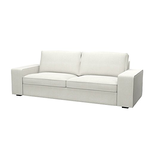 Soferia - IKEA KIVIK Funda para sofá Cama de 3 plazas, Elegance Ecru