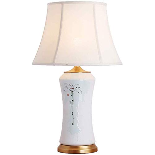 SPNEC Lámpara de Mesa de cerámica de Cobre Lámpara de Mesa Grande Pintado a Mano de la Sala de Estar Dormitorio lámpara de cabecera del Estudio Europeo Jane China SPNEC Lámpara de Mesa de cerámica de Cobre Lámpara de Mesa Grande Pintado a Mano de la Sala de Estar Dormitorio lámpara de cabecera del Estudio Europeo Jane China