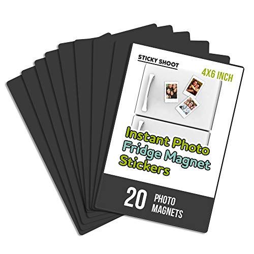 Sticky Shoot – Marcos de Fotos Magnéticos para Película de Cámara Instantánea Fujifilm y Polaroid – Imanes de Nevera de 10 x 15 cm – Marco Magnético para Cámaras Mini Instaz Zink y Snap