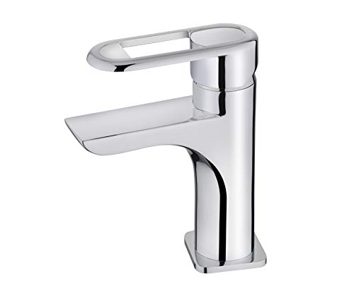 Strohm TEKA - Grifo tipo cascada de lavabo ARES. Monomando de lavabo con limitador de caudal, y cartucho cerámico.