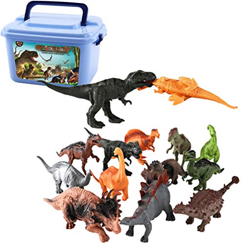 TOYANDONA 52 Piezas de Dinosaurios del Mundo Jurásico Juguete de Plástico Figuras de Dinosaurios Realistas Juguetes de Dinosaurios Realistas para Niños Estudiantes