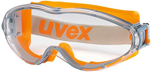 Uvex Ultrasonic Vollsichtschutzbrille - Supravision Excellence - Transparent/Grau-Orange