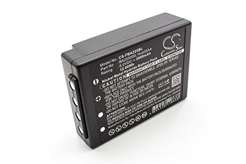 vhbw Batería NiMH 2000mAh (6V) para Mando a Distancia/Control Remoto gruas reemplaza HBC BA225030, BA226030, 005-01-00615, FuB05XL.