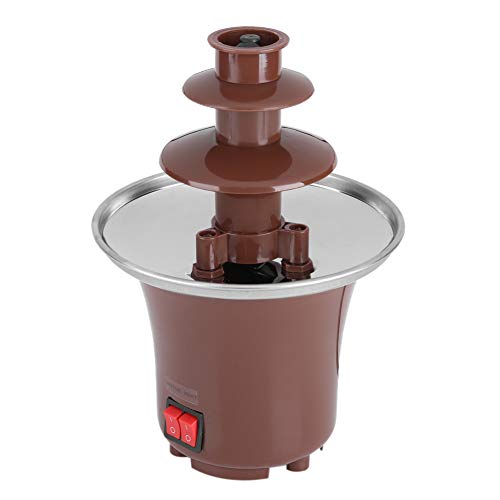 Victool Fuente de Chocolate, máquina eléctrica de Fuente de Chocolate de 3 Niveles Fondue Maker Uso doméstico Fiesta Cumpleaños