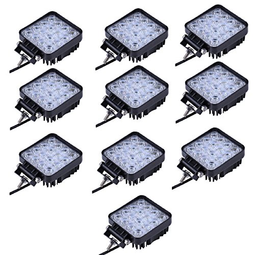 10x Las luces LED resistente al agua Spotlight IP65 48W luz de trabajo del Lampara de coche Faros de trabajo puerta del Foco led 10x Las luces LED resistente al agua Spotlight IP65 48W luz de trabajo del Lampara de coche Faros de trabajo puerta del Foco led