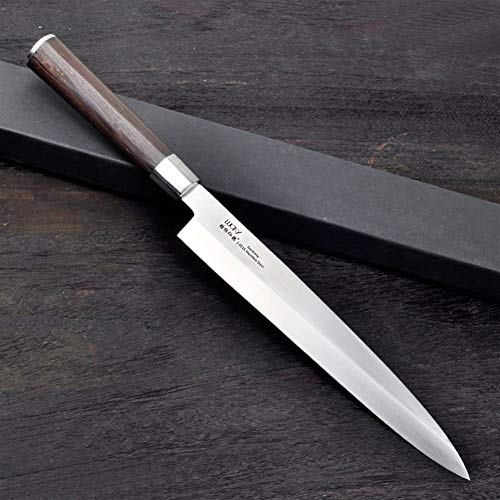 24cm 27cm Sushi cuchillo de cocina de acero inoxidable 1.4116 Alemania japonesa de filete Yanagiba Sashimi Cuchillos (Color : 240mm) 24cm 27cm Sushi cuchillo de cocina de acero inoxidable 1.4116 Alemania japonesa de filete Yanagiba Sashimi Cuchillos (Color : 240mm)
