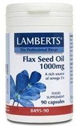 Aceite de Semillas de Lino (Flax Oil) 90 cápsulas de 1000 mg de Lamberts
