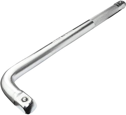 AERZETIX - Palanca de fuerza para llave de vaso - Mango en ''L" - 3/4x350mm - Adaptador/Largo - Manija - Angular - en acero CR-V - Color plata - C45088