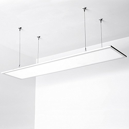 Aigostar - Panel LED slim, rectangular 295 x 1195 mm, 40 W equivalente a 340 W, luz blanca 6000K, 3600 lúmenes.