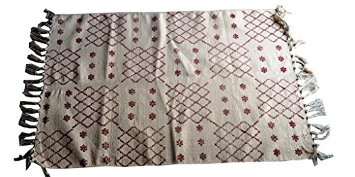 Alfombra de algodón indio hecha a mano Kilim alfombra de 3 x 5 pies, tamaño Kilim, alfombra turca