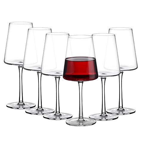 Amisglass Copas de Vino, Copa de Vino Blanco Crtistal de Primera Calidad sin Plomo, Juego 6 Piezas Uso en Casa, Restaurante y en Fiestas | Apto para Microondas y Lavavajillas - 500 ml Amisglass Copas de Vino, Copa de Vino Blanco Crtistal de Primera Calidad sin Plomo, Juego 6 Piezas Uso en Casa, Restaurante y en Fiestas | Apto para Microondas y Lavavajillas - 500 ml