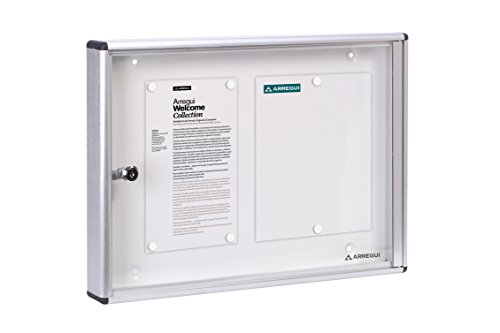 Arregui PAN42 Panel de Anuncios de aluminio y metacrilato con capacidad para 2 hojas DIN A4 Arregui PAN42 Panel de Anuncios de aluminio y metacrilato con capacidad para 2 hojas DIN A4
