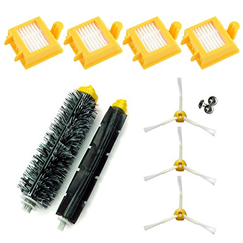 ASP-ROBOT Recambios compatibles con Roomba Serie 700 760 765 770 772 775 776 776p 780 782 785 786. 4 x Filtro hepa, 3 x Cepillo Lateral, 1x Rodillo Central y Accesorios. Pack repuestos Kit ASP-ROBOT Recambios compatibles con Roomba Serie 700 760 765 770 772 775 776 776p 780 782 785 786. 4 x Filtro hepa, 3 x Cepillo Lateral, 1x Rodillo Central y Accesorios. Pack repuestos Kit