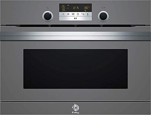 Balay, 3CH5656A0, Serie Cristal Horno compacto con microondas y vapor, 455 x 594 x 545 mm, 1000 W, Gris antracita, Control Comfort, Función AutoChef con 30 recetas