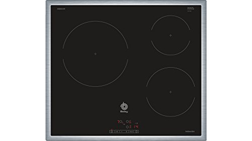 Balay 3EB864XR hobs Negro Integrado Con - Placa (Negro, Integrado, Con placa de inducción, Vidrio, 1400 W, 15 cm)