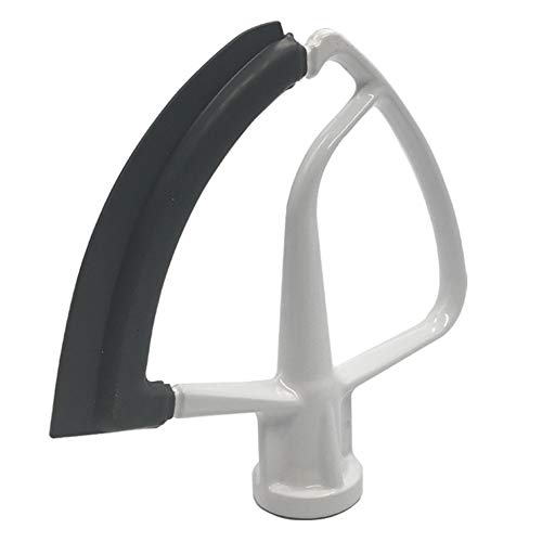 Batidora profesional de borde flexible de 4.5-5 cuartos para batidoras Kitchenaid con cabezal inclinable, pala plana para accesorios Kitchenaid con alfombrilla para hornear