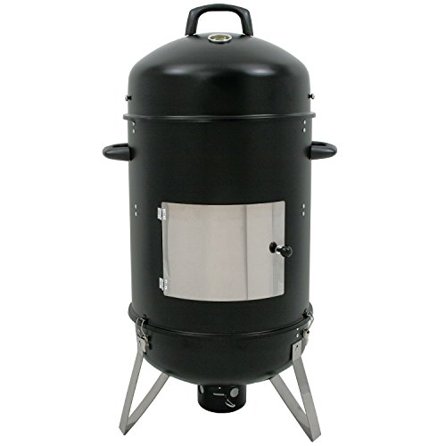 BBQ-Toro Barbacoa Ahumador "Hickory" I Ø 46 cm x 107 cm I Horno para Ahumar I Barbacoa de Carbón BBQ-Toro Barbacoa Ahumador "Hickory" I Ø 46 cm x 107 cm I Horno para Ahumar I Barbacoa de Carbón