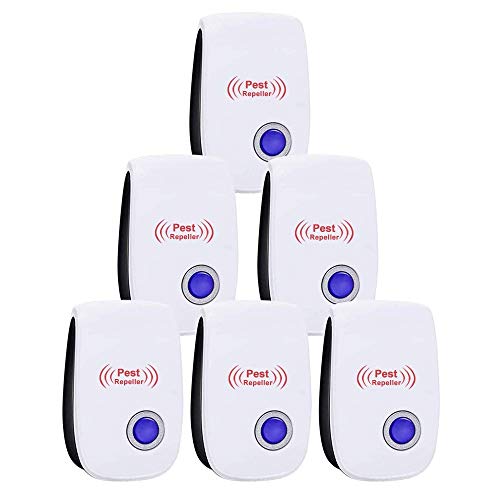 BBTWO Repelente Ultrasónico Mosquitos, 6 Pack Repelente Ultrasónico de Plagas Electrónico Repelente Mosquitos Control de Plagas para Moscas, Mosquitos, Ratones, Insectos, Arañas, Hormigas, Roedores BBTWO Repelente Ultrasónico Mosquitos, 6 Pack Repelente Ultrasónico de Plagas Electrónico Repelente Mosquitos Control de Plagas para Moscas, Mosquitos, Ratones, Insectos, Arañas, Hormigas, Roedores