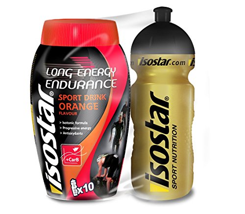 Bebida Isotónica Isostar Long Energy Drink 790 gr Naranja + Bidon de regalo