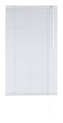 Blindecor - Veneciana de Aluminio, Lama de 25 mm, Blanco, 90X180 cm