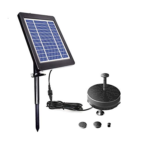 Bomba Solar para Fuentes, 3.5W Bomba de la Fuente del baño Solar Lindo, Panel Derecho Libre Jardín Solar Kit de Bomba de Agua, al Aire Libre riego Bomba Sumergible, para el jardín, el Patio