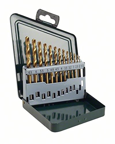 Bosch 2607019436 - Set con 13 brocas para metal, recubrimiento de titanio