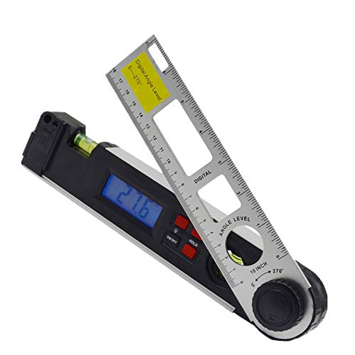 Buscador de Ángulos 0-270 ° Inclinómetro Digital Transportador de Ángulos Digital Nivel de Burbuja con Retroiluminación LED Buscador de Ángulos 0-270 ° Inclinómetro Digital Transportador de Ángulos Digital Nivel de Burbuja con Retroiluminación LED