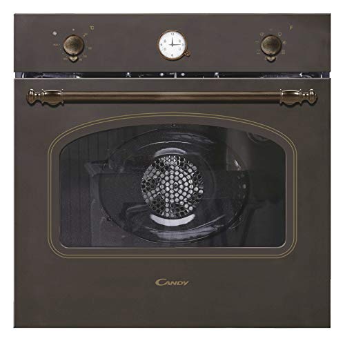 Candy FCC604AV/E - Horno vintage multifunción, 65l, reloj analógico, puerta doble cristal, ventilador tangencial, A+, cobre y dorado Candy FCC604AV/E - Horno vintage multifunción, 65l, reloj analógico, puerta doble cristal, ventilador tangencial, A+, cobre y dorado