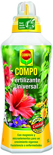 Compo Calidad para Plantas Ornamentales de Interior o terraza, Fertilizante líquido Universal con Extra de magnesio, 1000 ml, 1 l