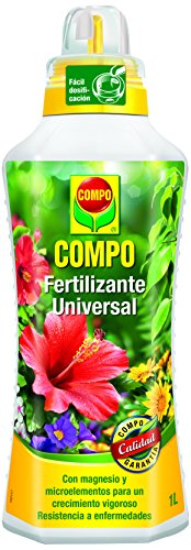 Compo Calidad para Plantas Ornamentales de Interior o terraza, Fertilizante líquido Universal con Extra de magnesio, 1000 ml, 1 l Compo Calidad para Plantas Ornamentales de Interior o terraza, Fertilizante líquido Universal con Extra de magnesio, 1000 ml, 1 l