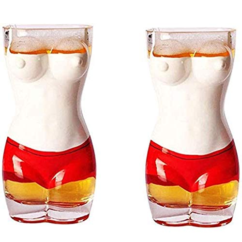 Copa De Cristal De Doble Capa Para Mujer Desnuda, Cristal Transparente, Cóctel, Cerveza, Vino, Juego De Vasos De Chupito Desnudo