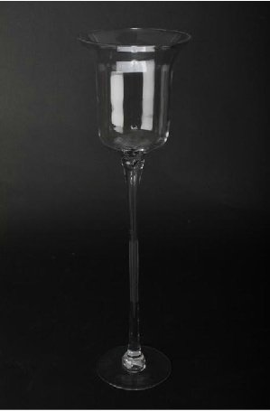 DONREGALOWEB DRW - Jarrón con Forma de Copa de Cristal 60x18 cm