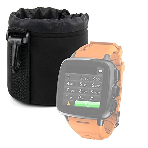 DURAGADGET Bolsa Negra para Reloj Intex IRist - WatchPhone | Ksix BXSW02 | BXSW01 | Excelvan K88H | Garmin Forerunner 910XT - Ligero para Transportar