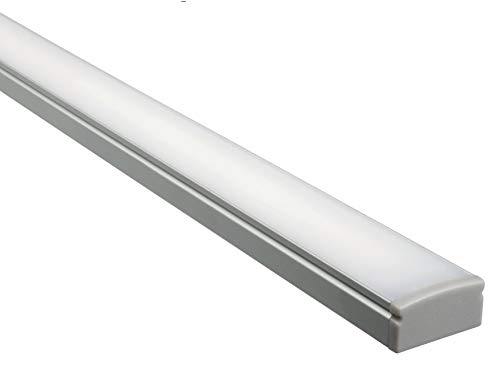 EHOS T03 - Kit de 2 lámparas LED para interior de casa, 400 mm Aluminio con acabado anodizado. Encendido/apagado táctil. Luz natural (4100 K). Driver de 10 W incluido (2)