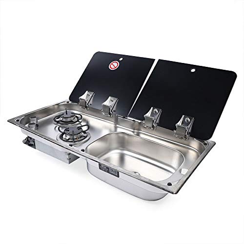 Encimera de gas de acero inoxidable con 2 LPG, quemador de gas, fuego, cocina de gas LPG, cocina de gas RV Camper KüChe, cocina de camping, cocina de gas, barco, caravana, Stove Hob Encimera de gas de acero inoxidable con 2 LPG, quemador de gas, fuego, cocina de gas LPG, cocina de gas RV Camper KüChe, cocina de camping, cocina de gas, barco, caravana, Stove Hob