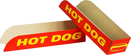 Envase automontable cajita Hot Dog - Perrito Caliente 50 und