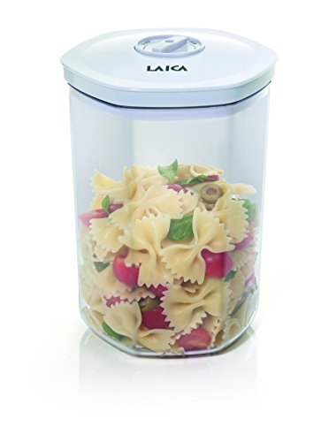 Envase para el envasado al vacío de alimentos cilindrico con capacidad para 2 litros Laica VT3304 incluye tubo para conectar con la máquina de vacío. Envase para el envasado al vacío de alimentos cilindrico con capacidad para 2 litros Laica VT3304 incluye tubo para conectar con la máquina de vacío.
