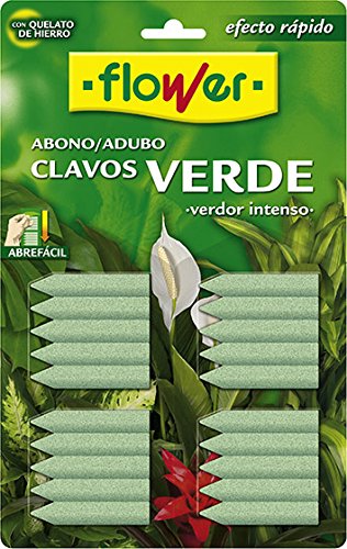 Flower ABONO Clavos Verde (20UD) Blister, Único