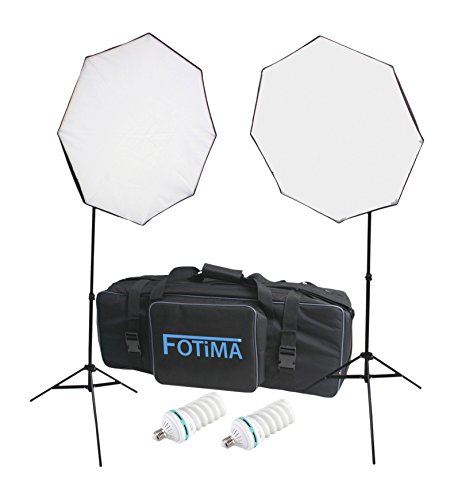 Fotima FTF-150 - Kit estudio fluorescente, 2 x 150 W