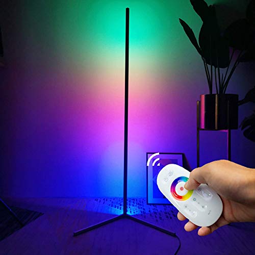 GDFGTH Lámpara de pie RGB Regulable Moderna LED Luces de pie Coloridas Estilo Minimalista con Mando a Distancia para salón, Dormitorio o Sala de Juegos Restaurante,I
