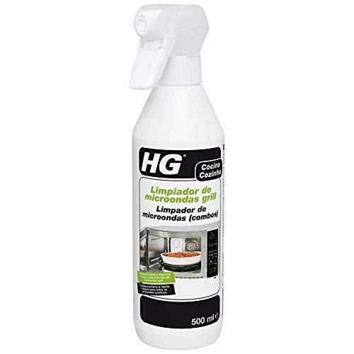 HG Limipiador de microondas grill 500 ml - Elimina la grasa y la comida (quemada) - para todo tipo de hornos microondas (combinados)