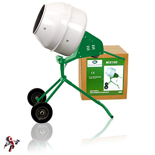 Hormigonera Bragagnolo 100 litros Mix100 - Hormigonera eléctrica de cemento - Hormigonera eléctrica desmontable Hormigonera Bragagnolo 100 litros Mix100 - Hormigonera eléctrica de cemento - Hormigonera eléctrica desmontable
