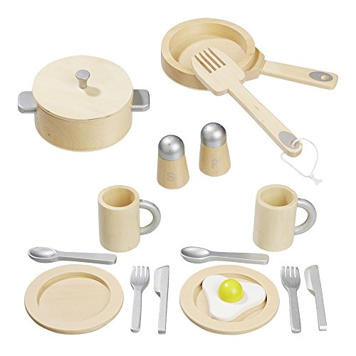 Howa Juego de Cocina / Utensilios cocinita de 16 Piezas de Madera para niños 4868 Howa Juego de Cocina / Utensilios cocinita de 16 Piezas de Madera para niños 4868