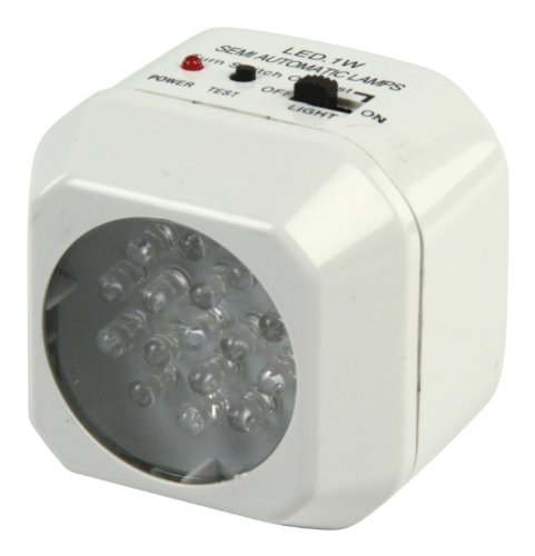 HQ 1W E27 - Lámpara LED de emergencia recargable, color blanco