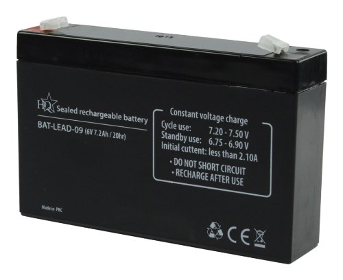 HQ BAT-LEAD-09 batería Recargable - Batería/Pila Recargable (Universal, Plomo-ácido, Negro, 110 x 160 x 40 mm)