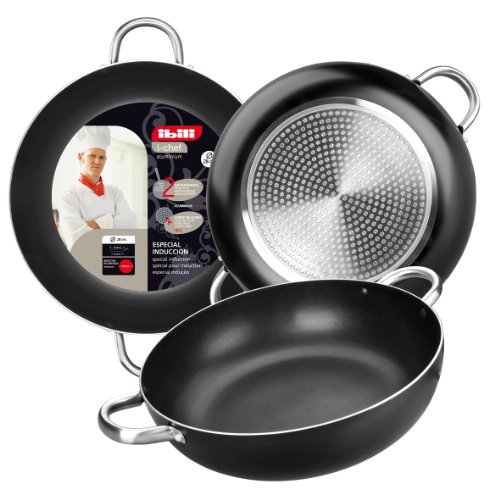 IBILI 403328 - Sarten Honda con 2 Asas I-Chef 28 Cm