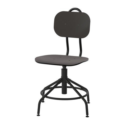 Ikea Kultaberg - Silla giratoria (altura regulable), color negro